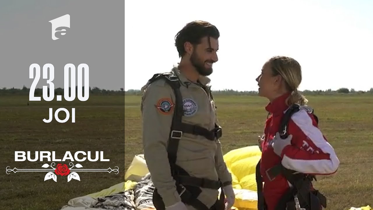 Andi și Alexandra au parte de primul date în România! Cei doi sar cu parașuta | Burlacul