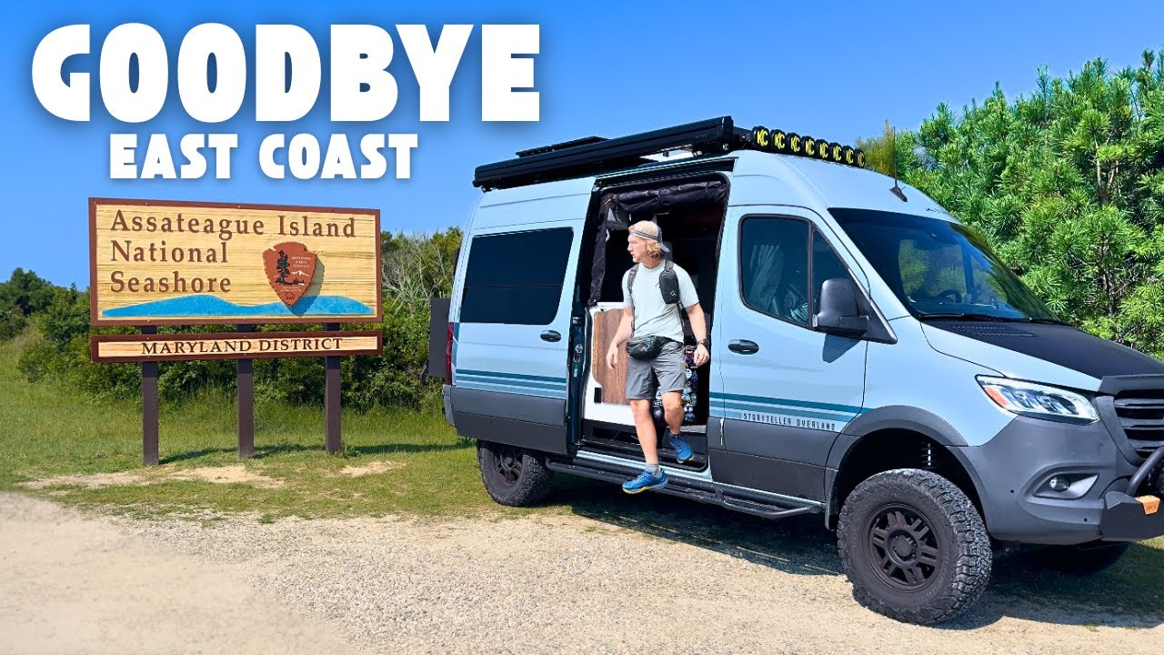 My last night on the East Coast | Van Life at Assateague Island