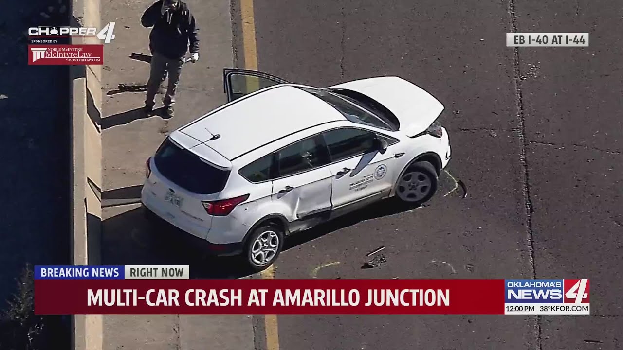 City of Oklahoma City vehicle involved in multi-car crash at Amarilla Junction