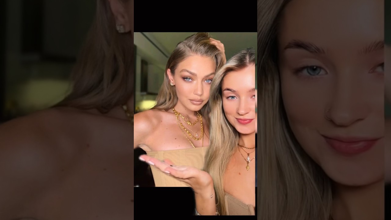Turning myself into Gigi hadid 👀✨