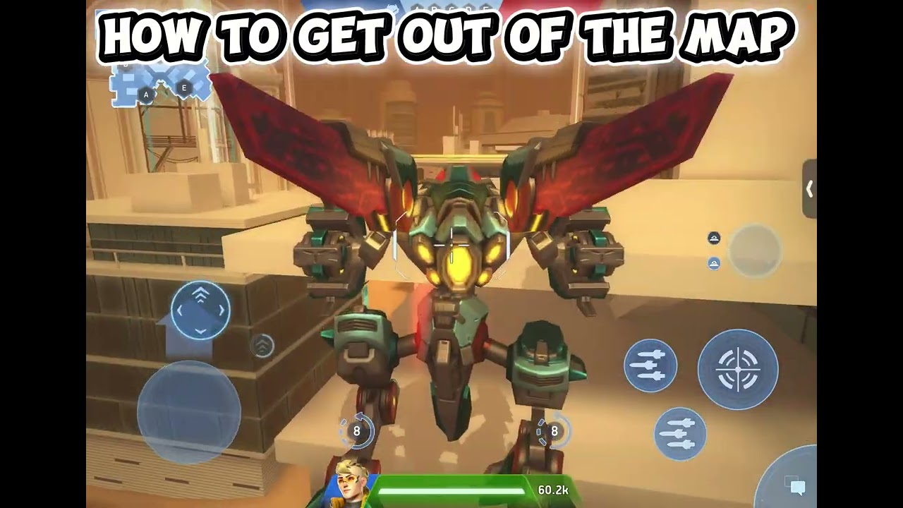 How to get out of the map in mech arena
