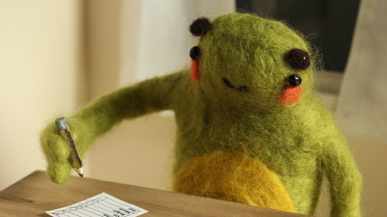 Frogs Christmas | Needle Felt Stop Motion Animation
