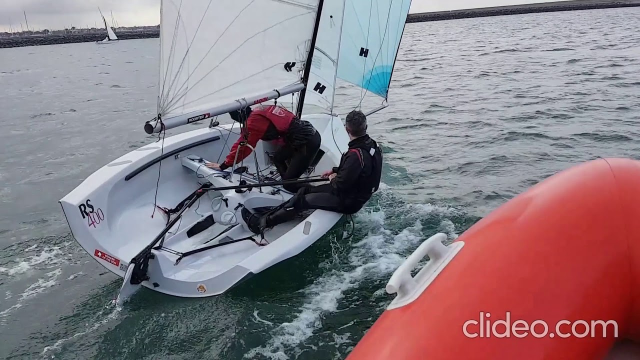 RS400 with spinnaker first sail lesson with training sails