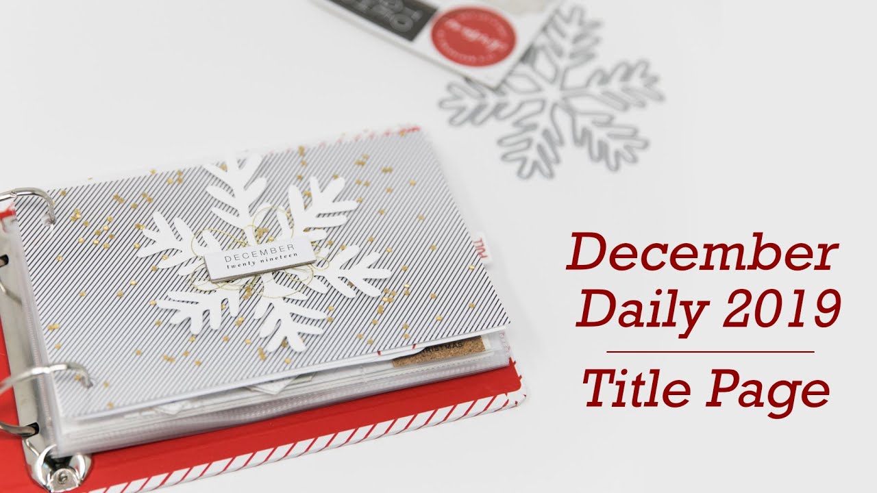 December Daily® 2019 | Title Page & Reason Why