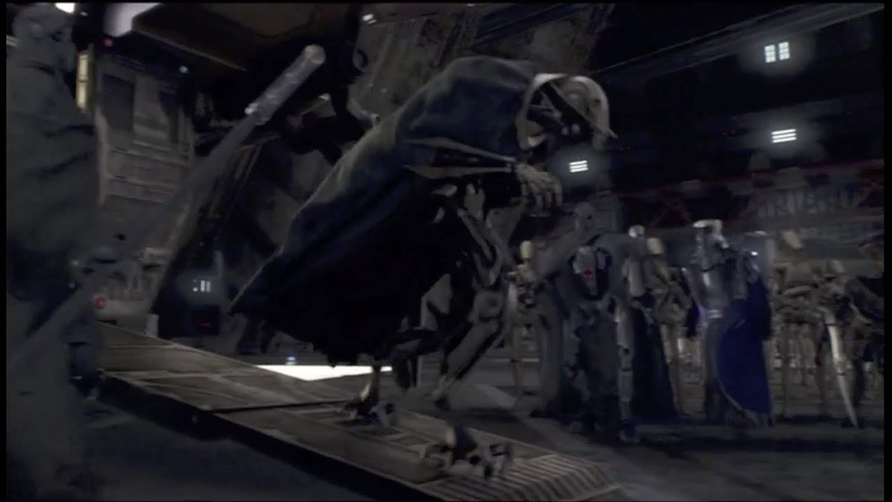 Géneral Grievous qui arrive sur la planète Utapau + ordres Sidious // Star Wars