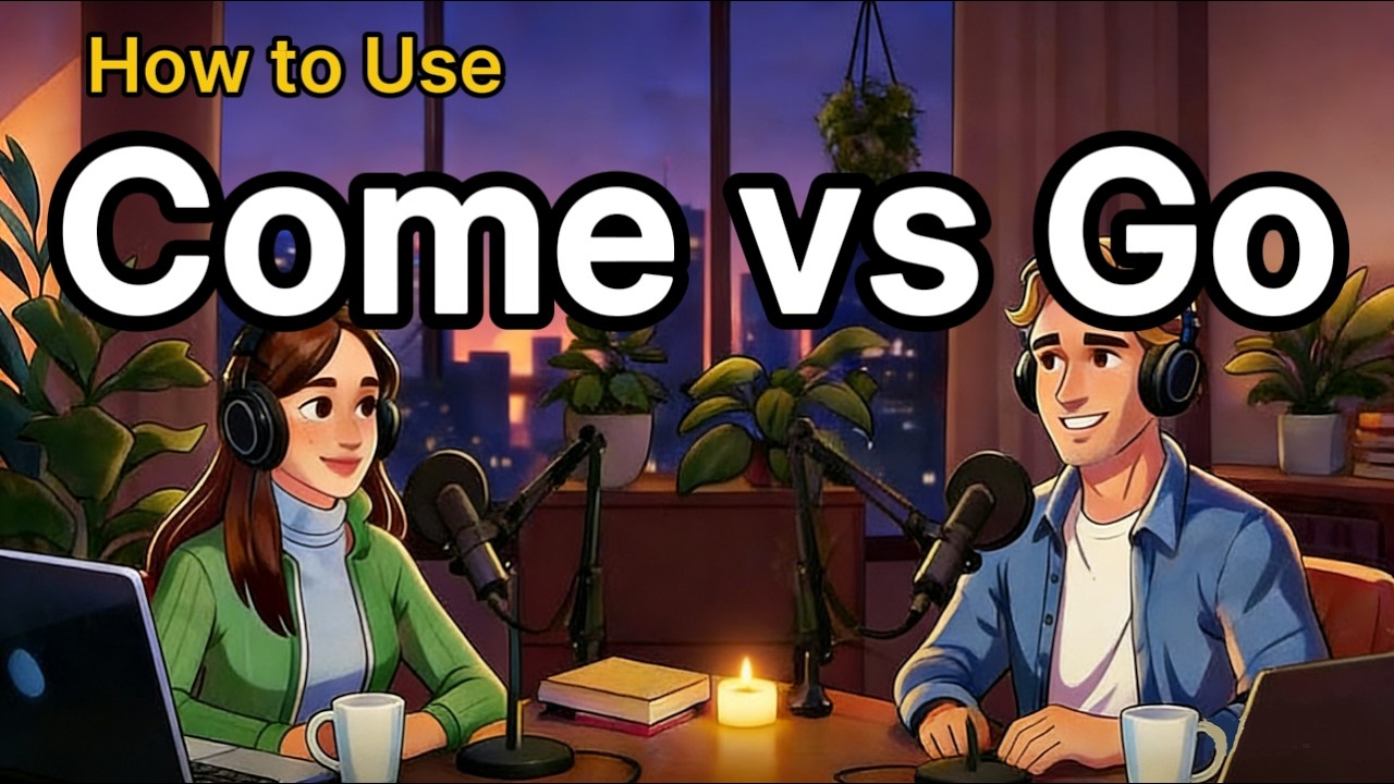 How to Use COME vs GO in Everyday English | Real Life English Conversations | English Podcast