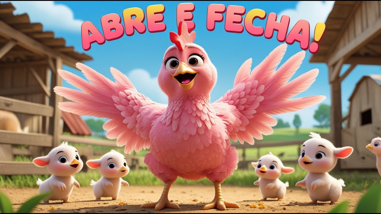 Abre e Fecha as Asinhas 🐔 | Galinha Rosinha