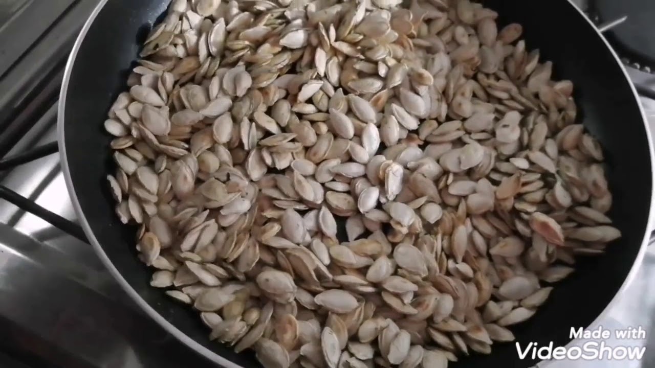 CÓMO hacer SEMILLAS de CALABAZA DORADAS con sal (paso a paso )