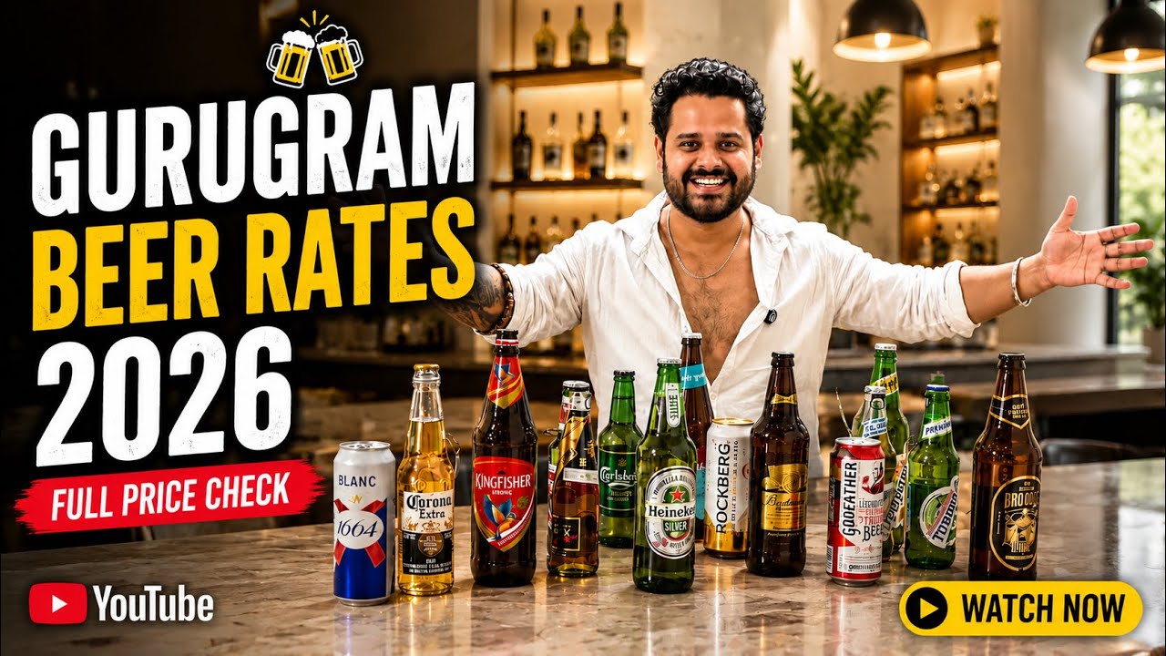 ₹100 Se ₹500 Tak! 🍺 Gurugram Beer Rates 2026