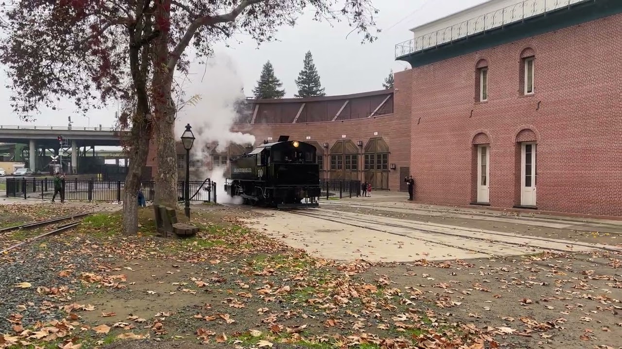 Granite Rock 10 backing of the Turntable at the California State Railroad Museum in Sacramento,CA