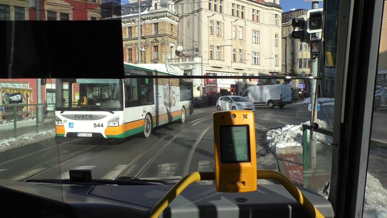 MHD Liberec: Jízda linkou 600 směr Globus