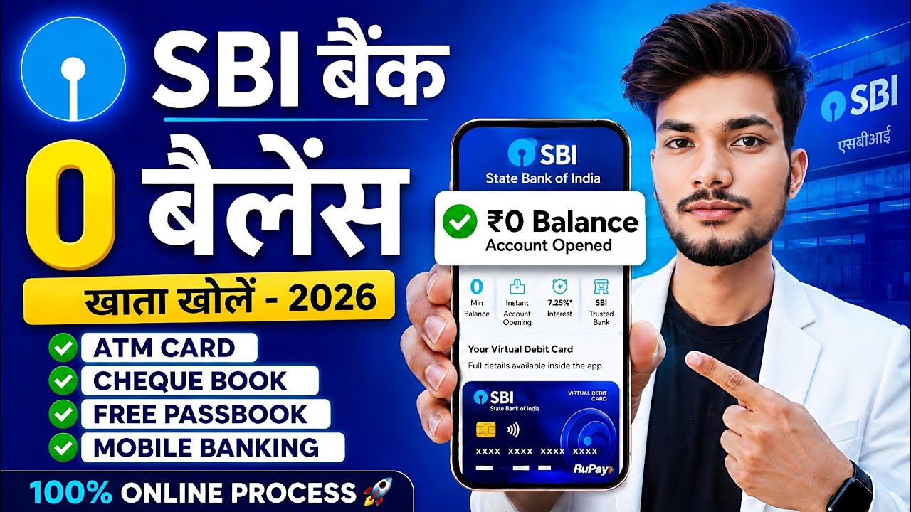 SBI Account Opening Online | SBI Zero Balance Account Opening Online | YONO SBI Account Opening