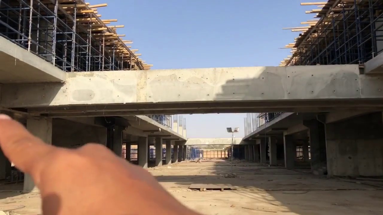 المسافات بين الاعمدة كبيرة وتخاف ان يهبط السقف  (التقعر - ترخيم - deflection - كمبر camber ) ؟ الحل