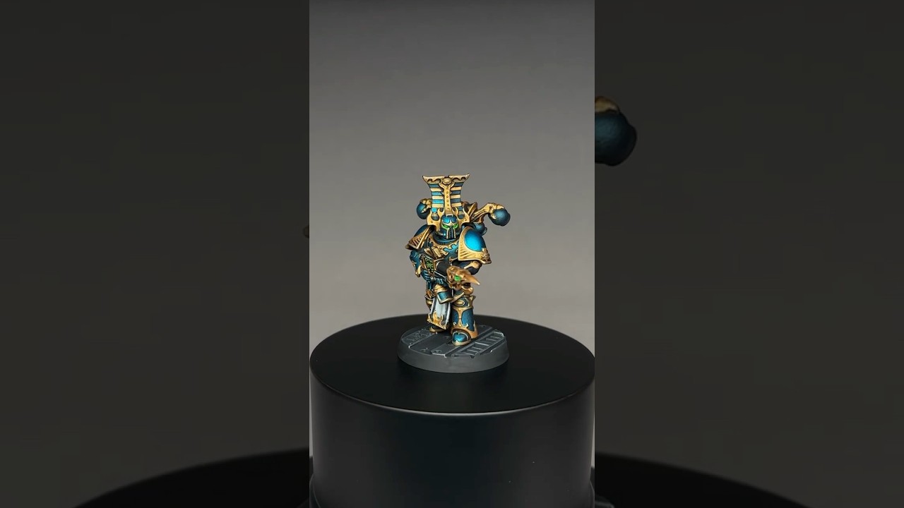 🪬 Speed Painting Thousand Sons Armor 🪬 #warhammer40k #warhammer #miniaturepainting #spacemarines