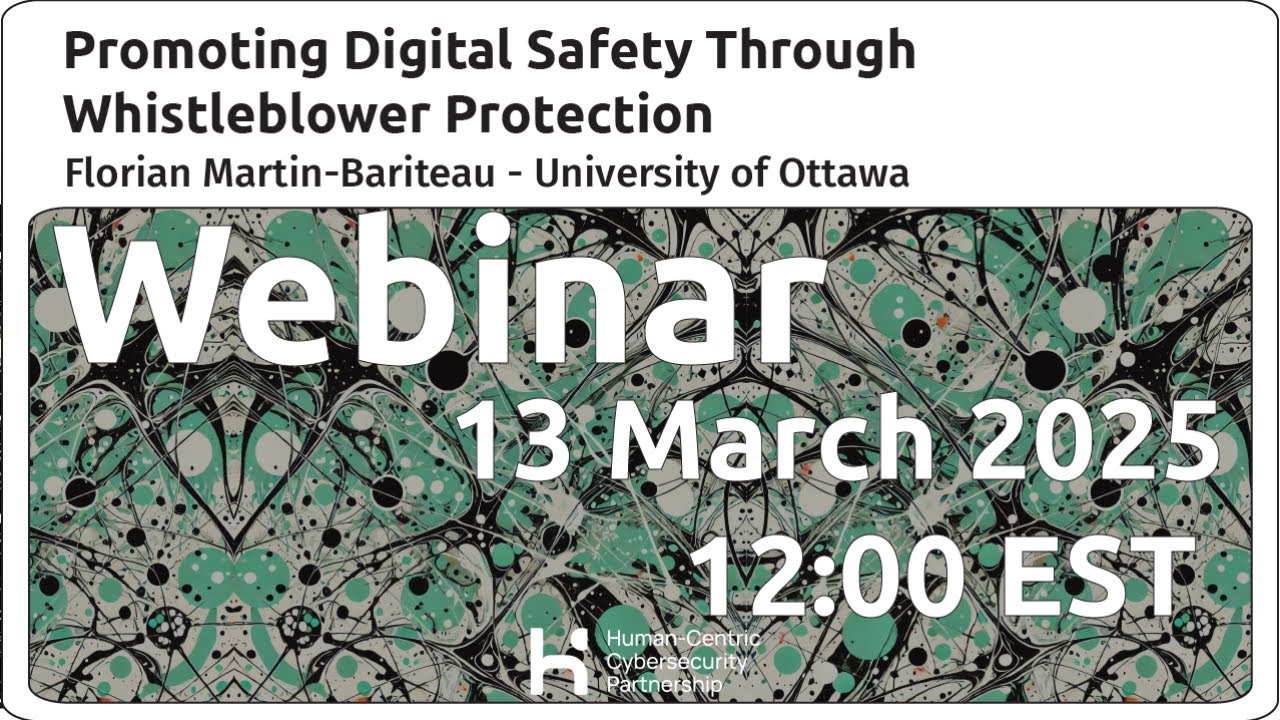 HC2P Webinar: Promoting Digital Safety Through Whistleblower Protection