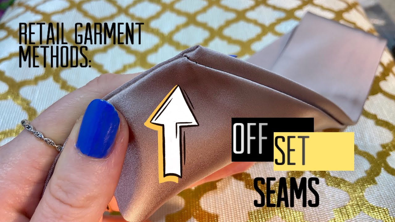 How to sew an off set seam - learn factory design features of clothing construction 🧵🪡