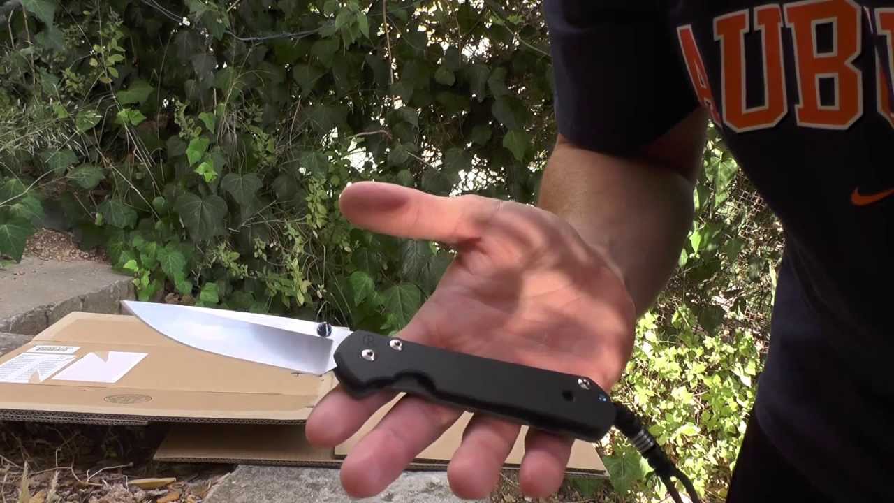 EDC рез картона: Chris Reeve Sebenza 21 cardboard cutting