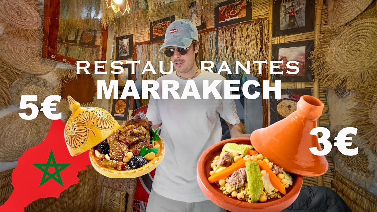 Españoles probando comida LOCAL y TÍPICA de Marruecos en Marrakech 🇲🇦