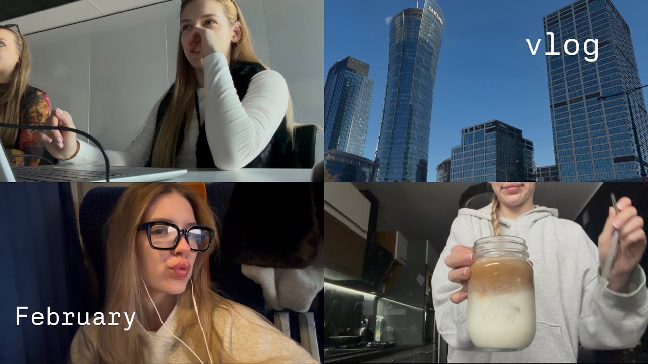 February vlog: dlaczego w pracy mam najlepszy humor? dzień w Warszawie