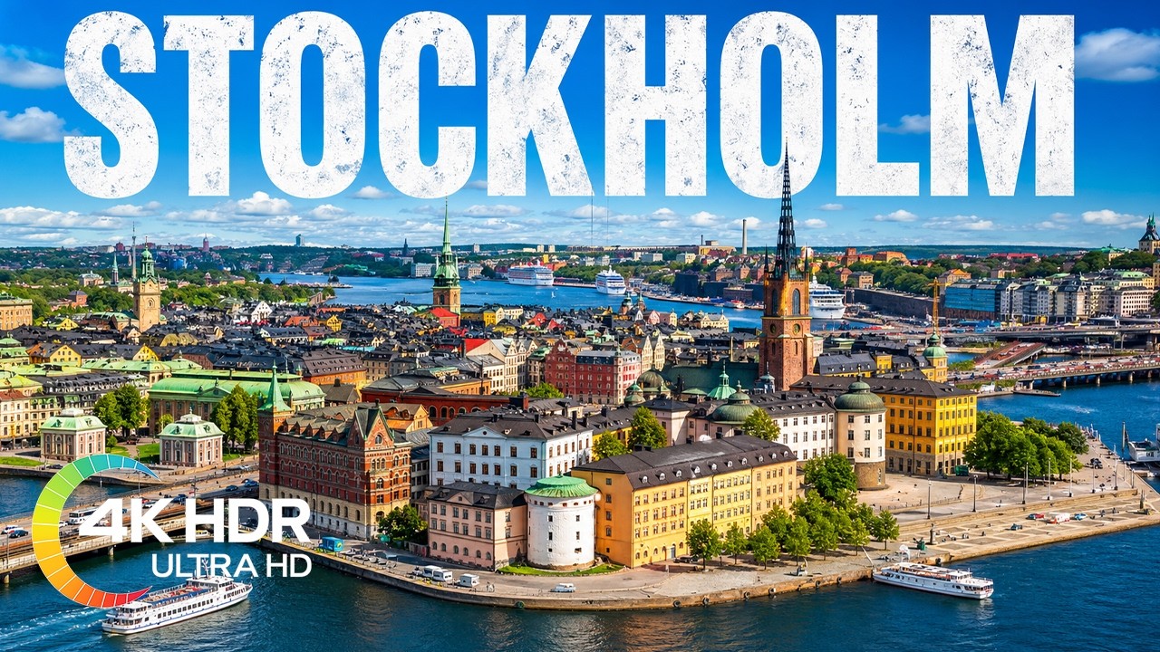 Watch Stockholm, Sweden in 4K Video Ultra HD with Relaxing Music