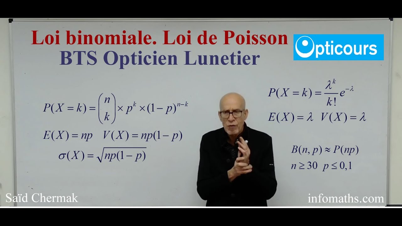 BTS OPTICIEN LUNETIER. LOI BINOMIALE. LOI DE POISSON ET SON APPROXIMATION