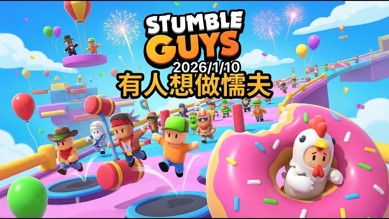 Stumble Guys 2026/1/10 有人想做懦夫（ASIA SERVER）
