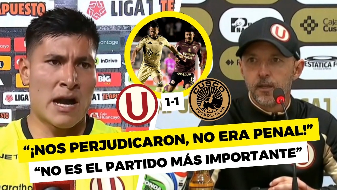 CONFERENCIA de JAVIER RABANAL tras POLÉMICO EMPATE de UNIVERSITARIO ante CUSCO FC: BRONCA de ROMERO