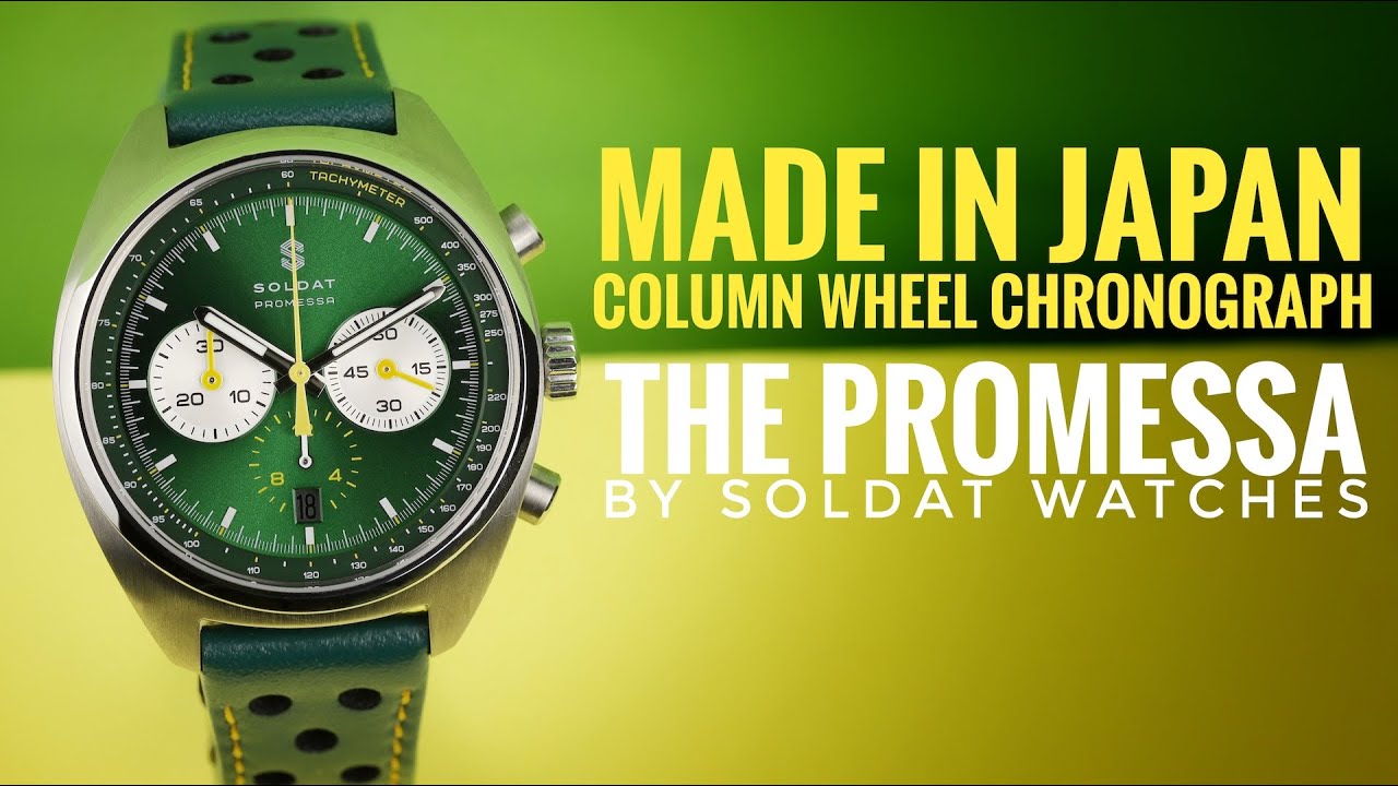The Promessa by Soldat Watches - Japanese Made Column Wheel Chronograph