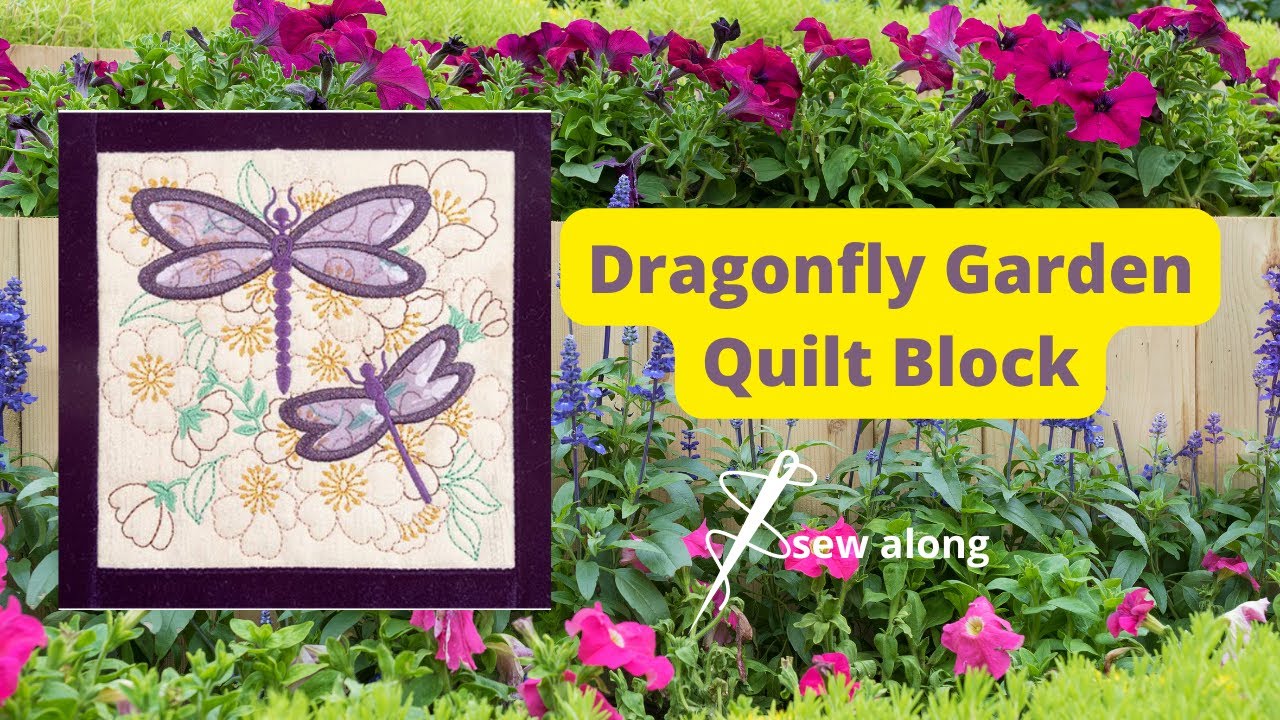 OML Embroidery live! Anita Goodesign Dragonfly Garden Sew Along