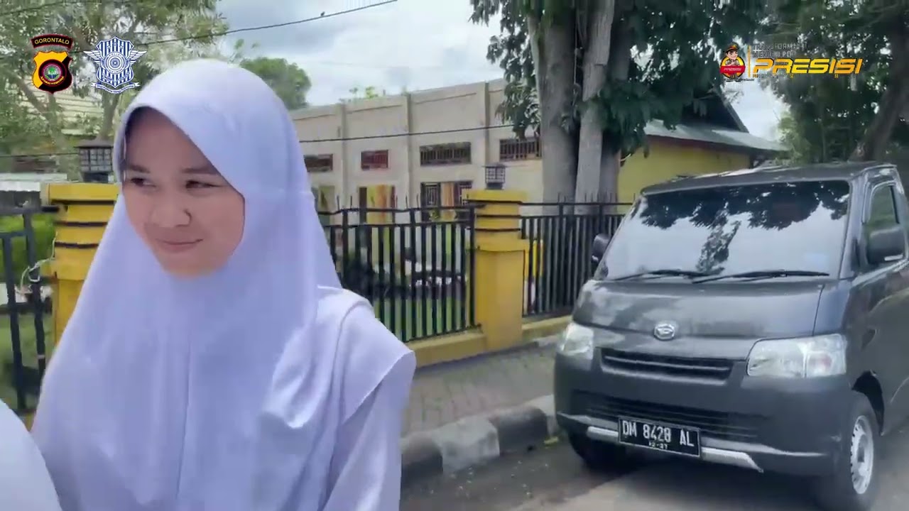 Sat lantas Polres Boalemo 🔥🔥 tetap jaga keselamatan diri anda di jalan raya✨