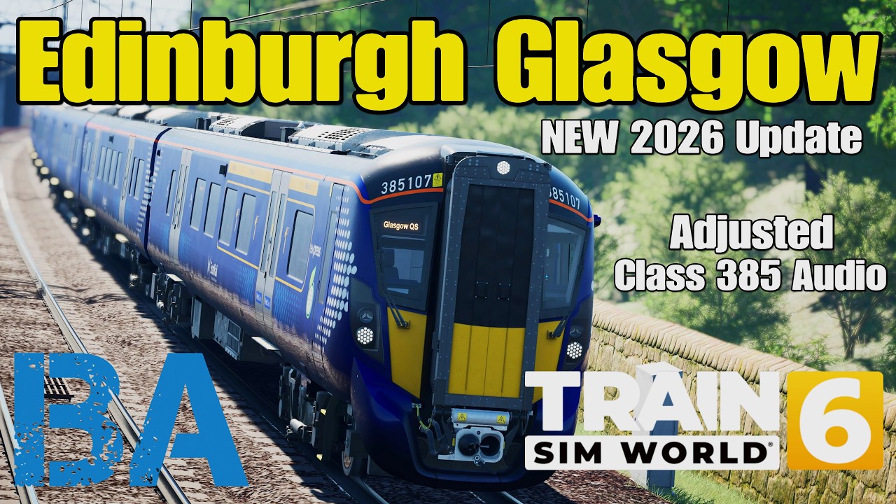 НОВОЕ ИЮЛЬСКОЕ ОБНОВЛЕНИЕ &mdash; ЭДИНБУРГ&ndash;ГЛАЗГО / ОБНОВЛЕНИЕ ЗВУКА CLASS 385 &mdash; TRAIN SIM WORLD 6