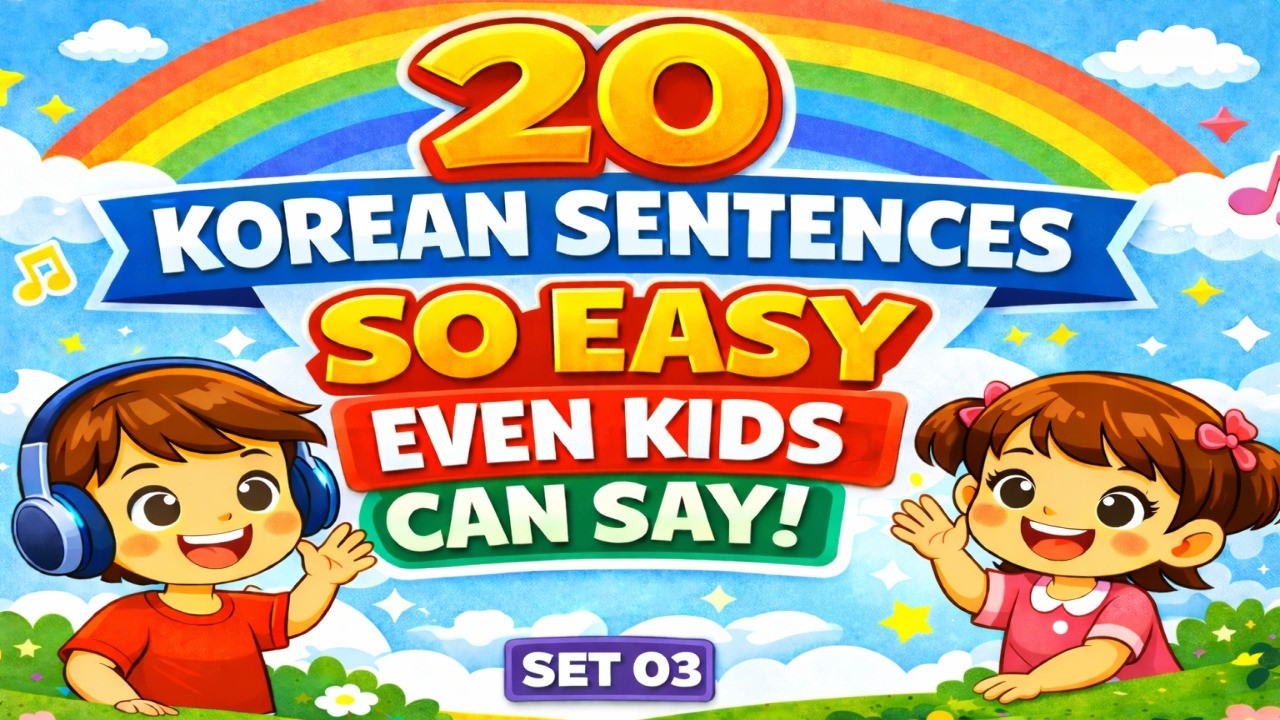 Learn Korean with “Polite Requests” l 20 Basic Korean Senten