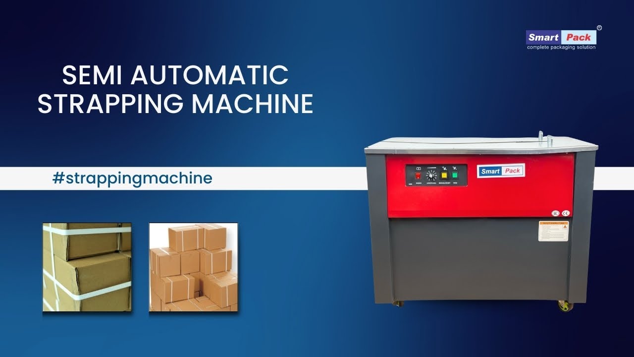 Smart Pack Semi Automatic Strapping Machine| How to use Box Strapping Machine  Contact- 9109108483