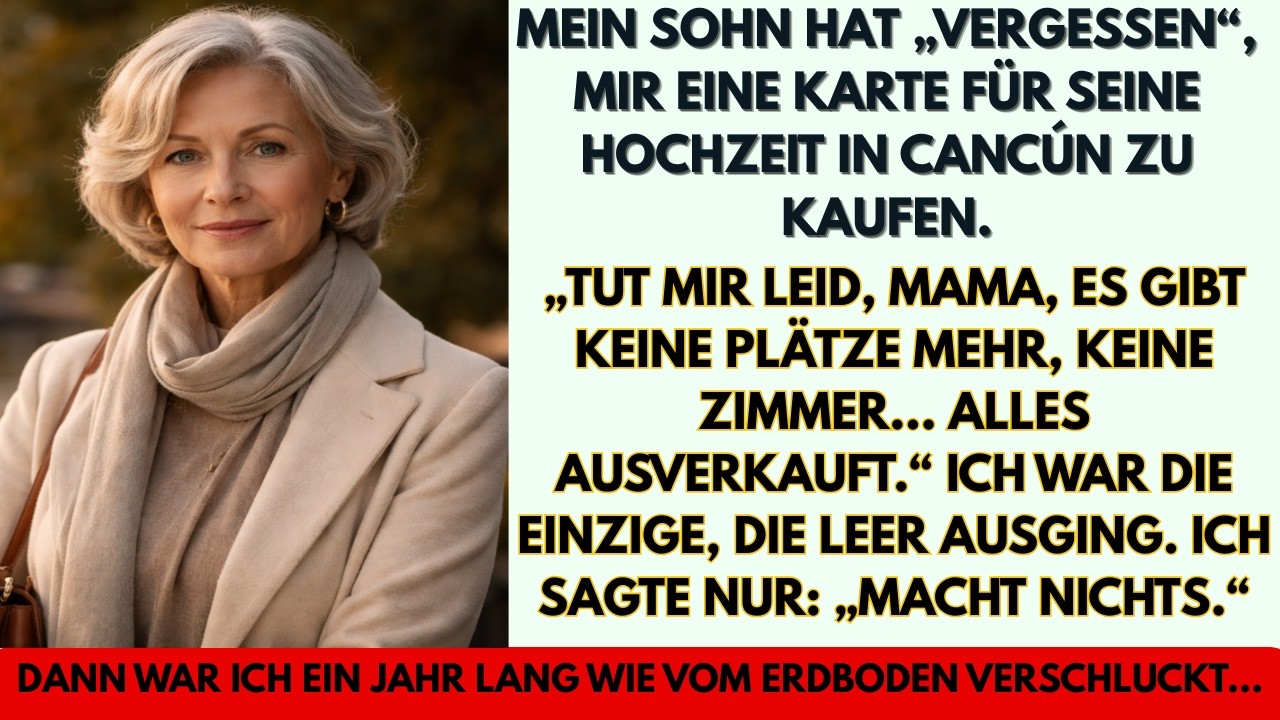 Mein Sohn hat nur mein Ticket nach Cancún „vergessen“. Er war ein Jahr lang verschwunden…