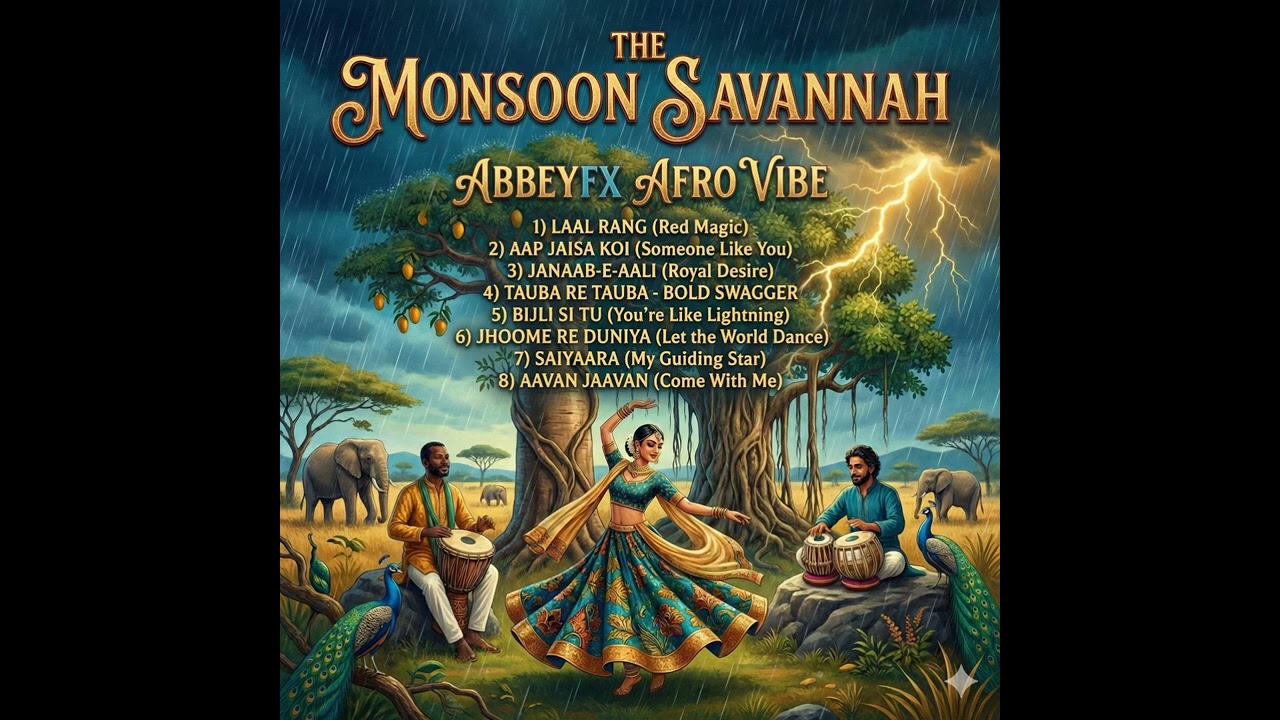 OFFICIAL ALBUM STREAM: The Monsoon Savannah | Abbeyfx Afro Vibe (Afrobeat x Bollywood Fusion) 🇳🇬🔥🇮🇳
