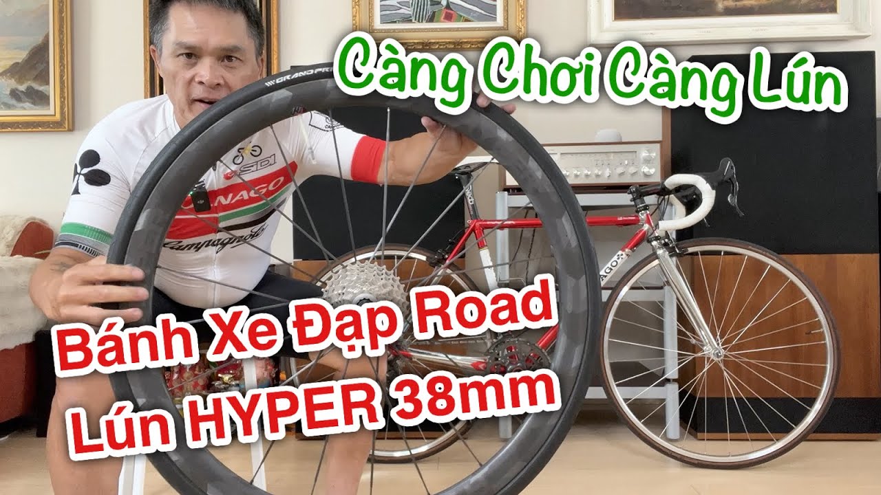 Cặp Vành Xe Đạp Road Winspace Lún HYPER 38mm Carbon, Nhẹ Tưng