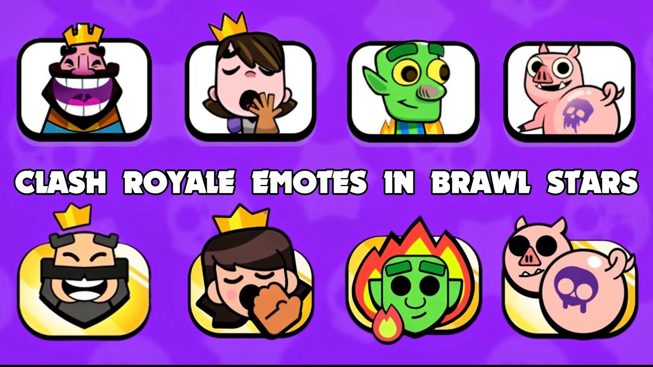 All Clash Royale Emotes in Brawl Stars!