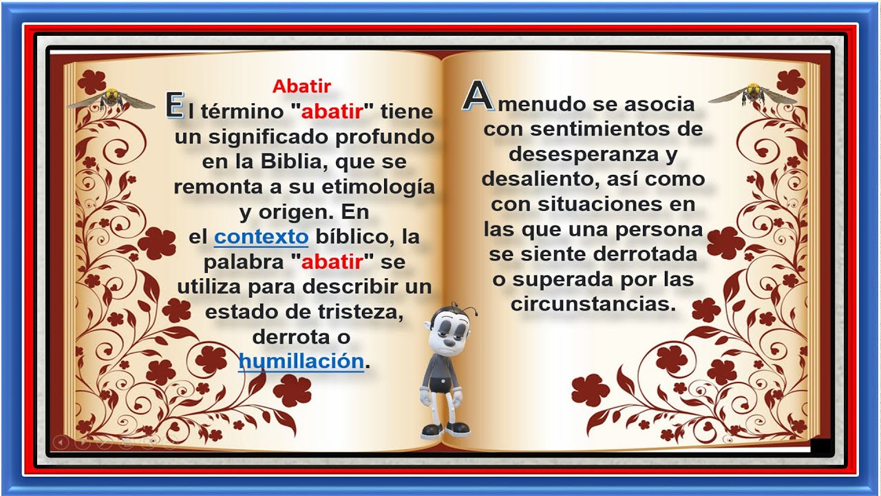 Significado Biblico de la palabra Abatir
