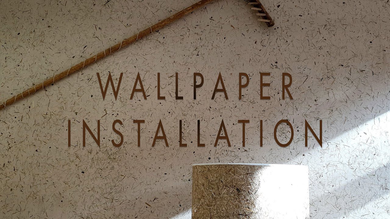 How to apply ORGANOID® natural wallcover on flax backing  | Installation | Wallpaper