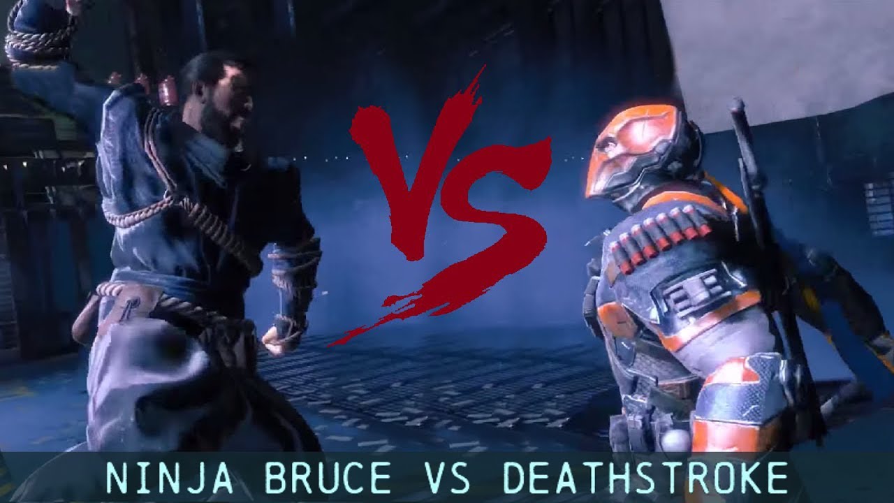 CHAR SWAPS; Batman; Arkham Origins; Ninja Bruce Vs Deathstroke