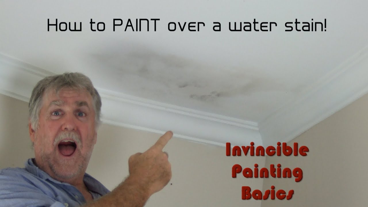 How to successfully paint over water damage; One step process and it's easy as!