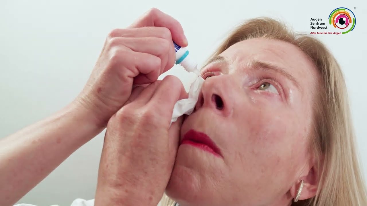 Wie wende ich Augentropfen an? Tutorial mit Dr. Stefanie Schmickler vom Augen-Zentrum-Nordwest