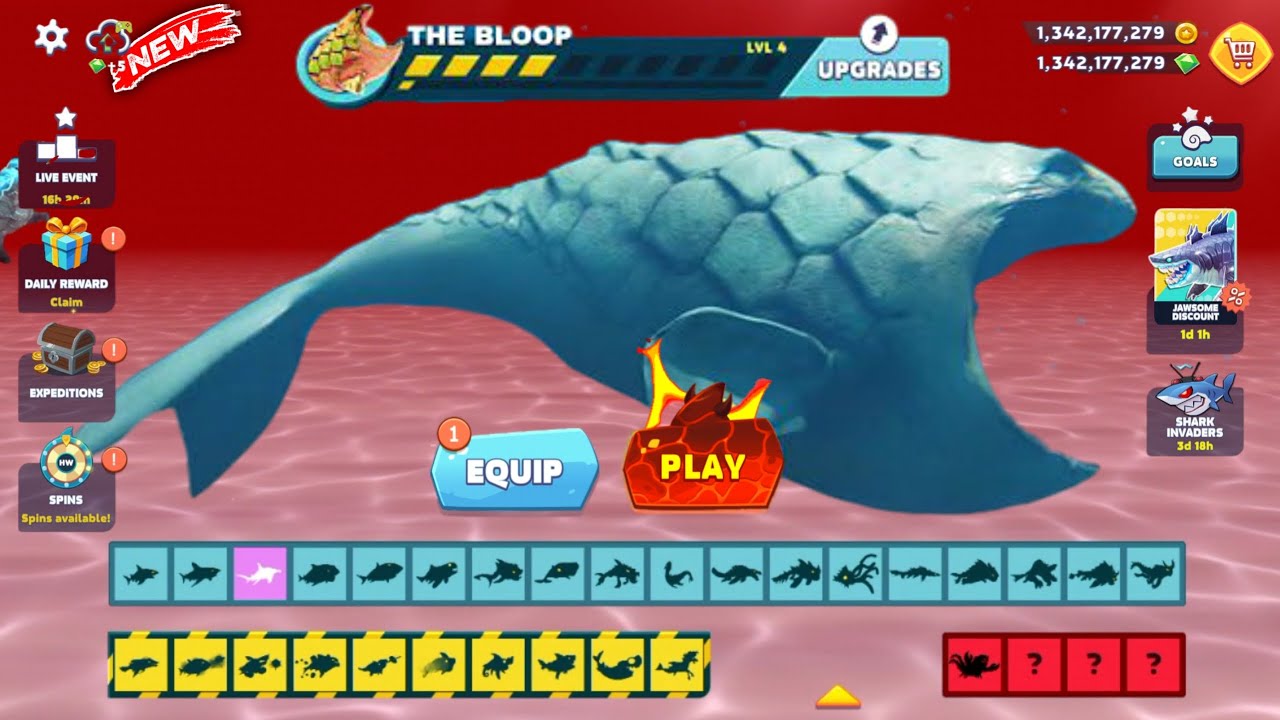 Hungry Shark Evolution NEW SHARK Coming Soon Update | All 29 Sharks Unlocked + Unlimited Gems Coins
