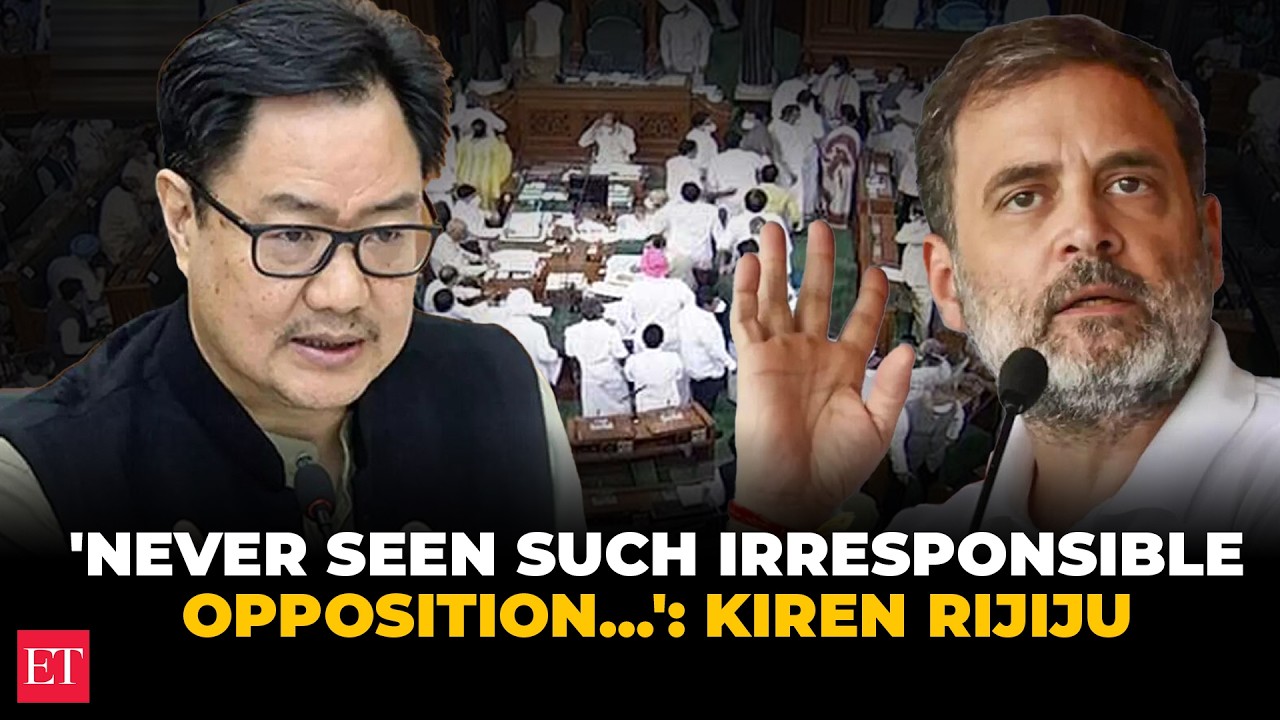 'Never seen such irresponsible Opposition... not following basic decorum or ethics: Rijiju
