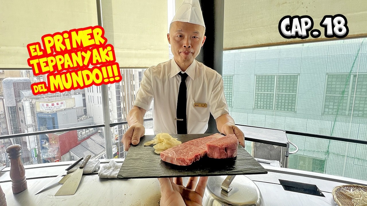 Probando el PRIMER TEPPANYAKI del MUNDO, en KOBE - 400 € en COMIDA 🤠