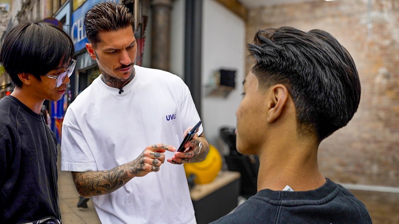 Giving A Random Stranger A FREE Haircut Transformation! 🤩