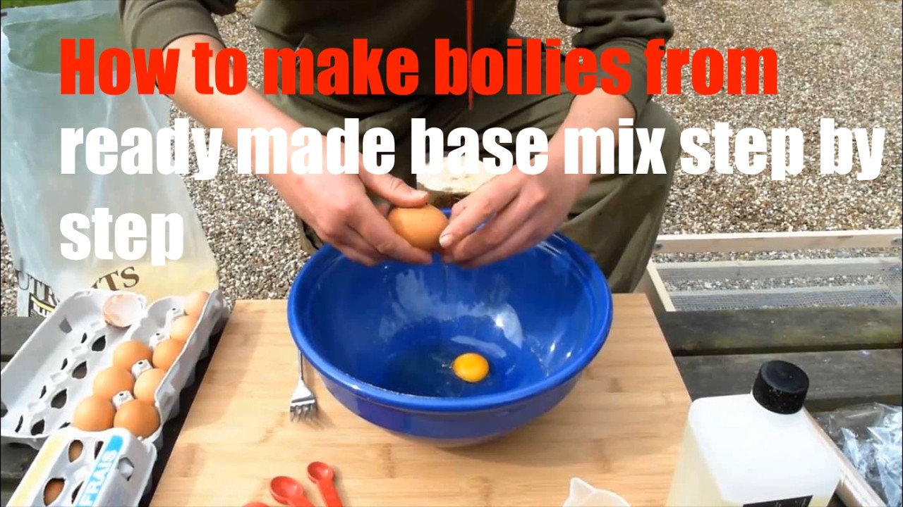 How to make boilies from ready made base mix step by step