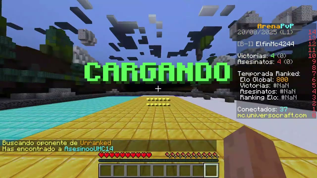 Minecraft  java fist video on universocraft every is crezy