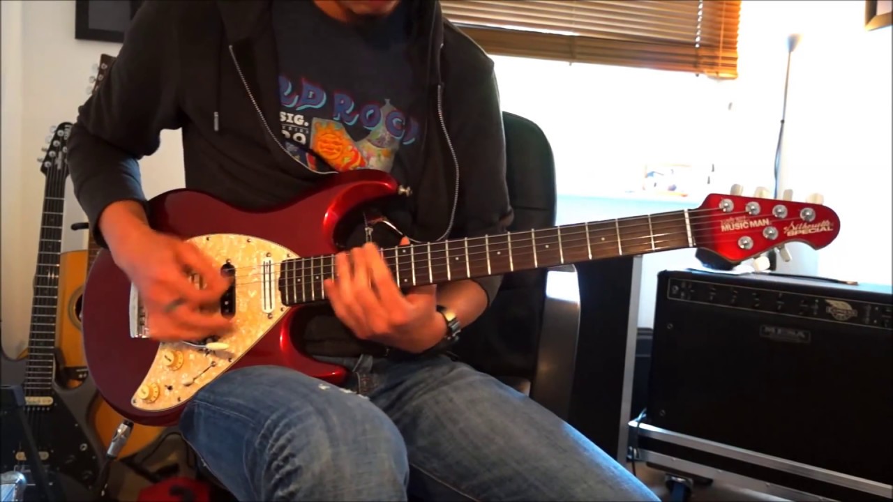 KRIS GEE Gilmour Marooned style MusicMan Silhouette Special POD HD500X