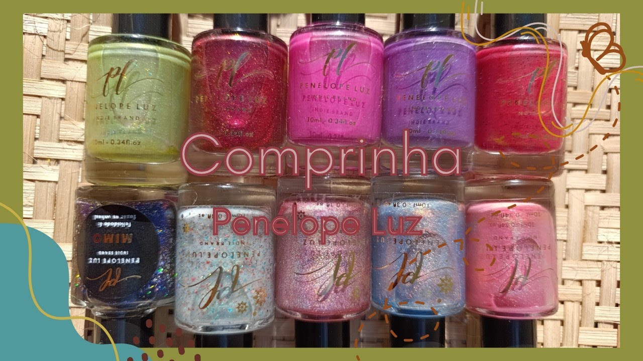 Comprinha #2.2025 Penélope Luz (esmalte artesanal) - Swatches - llDezDedinhosDeProsall